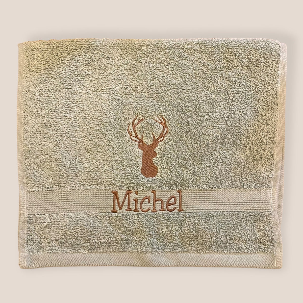 Serviette invité personnalisable "Cerf"