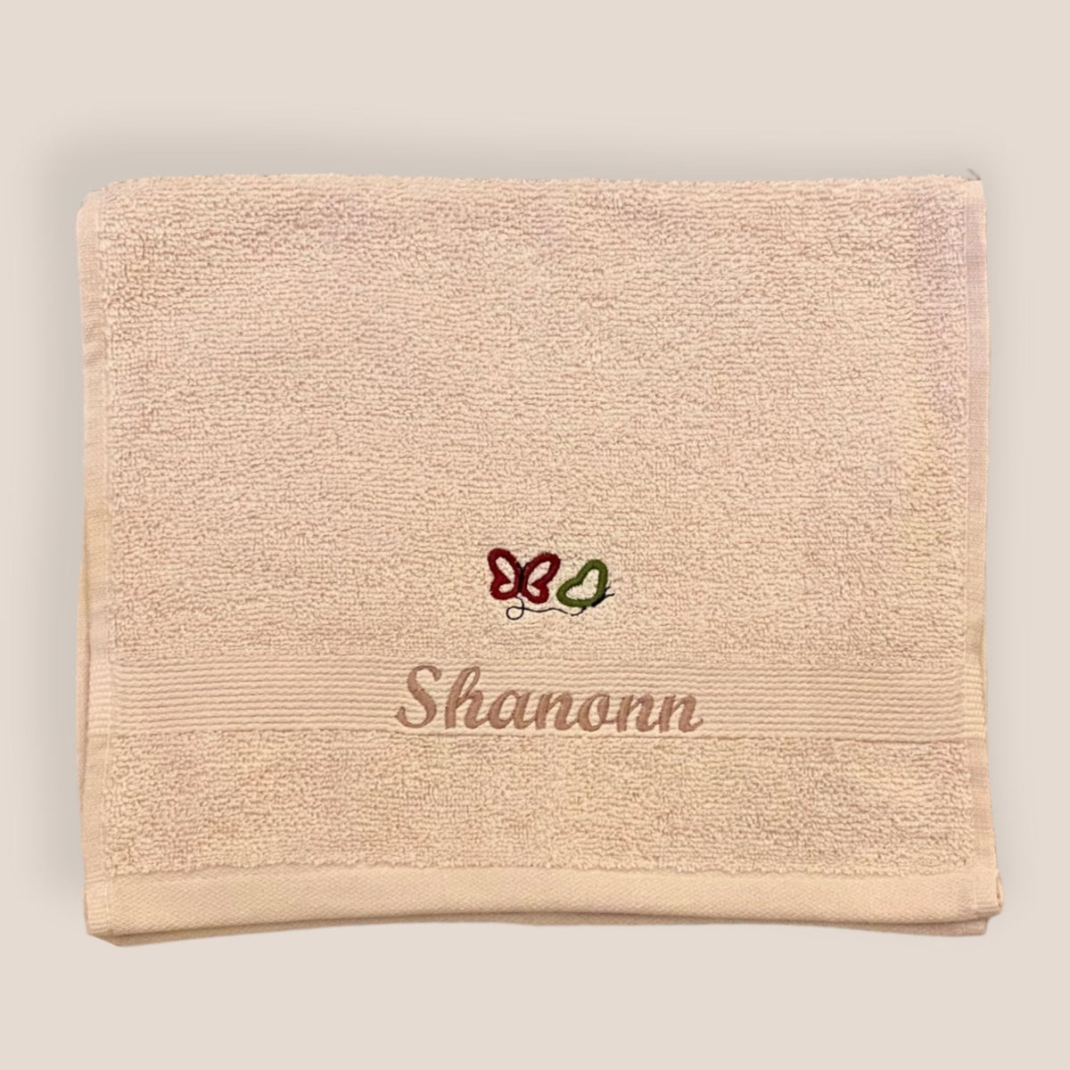 Serviette invité personnalisable "Papillons"